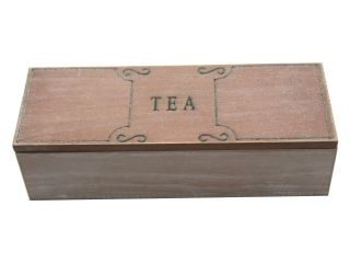 Teafilter tartó fa doboz