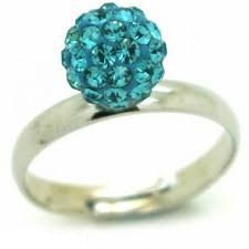 Shamballa gyűrű kék